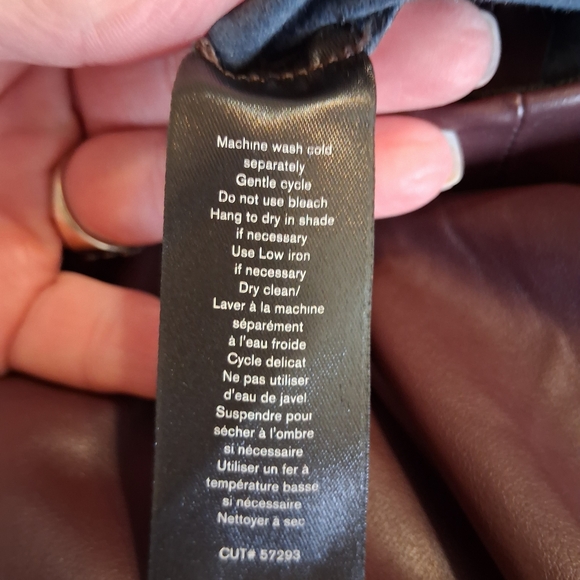 🌸 Rag & Bone Deep Burgundy Nina  Faux Leather Skinny Pants Sz. XS EUC - Picture 9 of 12